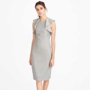 J. Crew “Monday” Ruffled Sleeve Dress in BLACK